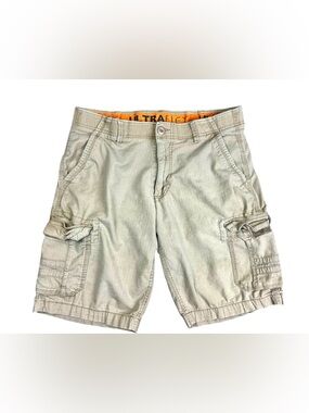 Urban Pipeline Cargo Shorts Mens 34 Ultraflex Khaki Ripstop Utility Outdoor